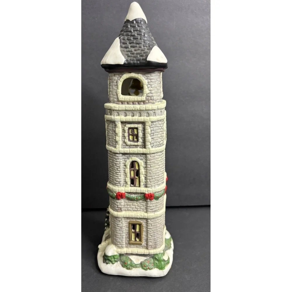 St Nicholas Square Clocktower Christmas Village in Box NO LIGHT